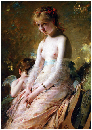 Restored classical fine art painting, high-resolution digital reproduction of a vintage artwork