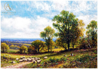Classical oil painting, digitally restored artwork reproduction in high resolution