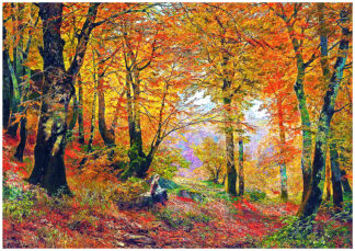 Vintage classical artwork, restored fine art painting in detailed high-resolution format