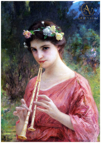 Restored classical fine art painting, high-resolution digital reproduction of a vintage artwork