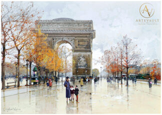 Vintage classical artwork, restored fine art painting in detailed high-resolution format