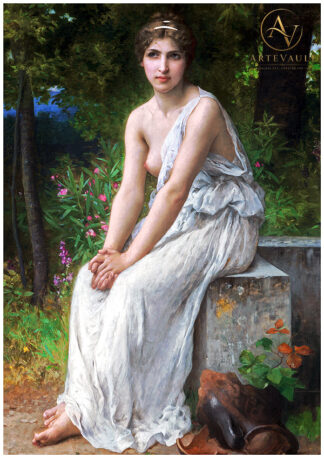 Restored classical fine art painting, high-resolution digital reproduction of a vintage artwork
