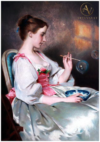 Restored classical fine art painting, high-resolution digital reproduction of a vintage artwork
