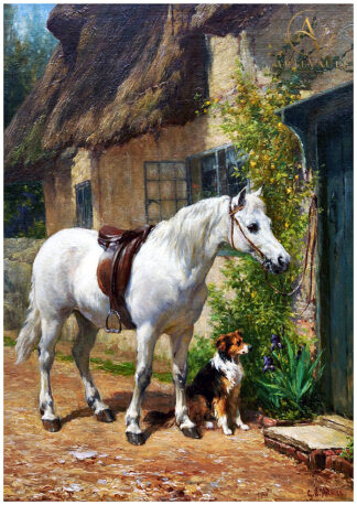 Restored classical fine art painting, high-resolution digital reproduction of a vintage artwork