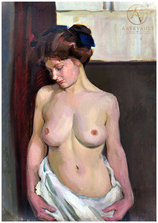 Classical oil painting, digitally restored artwork reproduction in high resolution