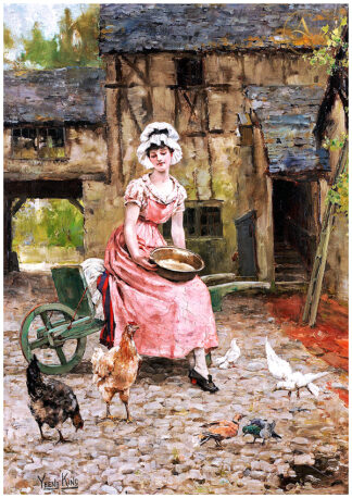 Restored classical fine art painting, high-resolution digital reproduction of a vintage artwork