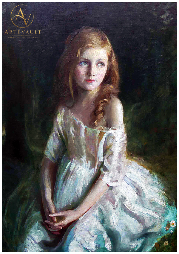 Restored classical fine art painting, high-resolution digital reproduction of a vintage artwork