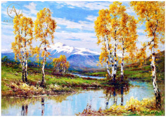 Vintage classical artwork, restored fine art painting in detailed high-resolution format