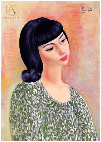 Vintage classical artwork, restored fine art painting in detailed high-resolution format