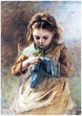 Restored classical fine art painting, high-resolution digital reproduction of a vintage artwork