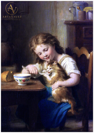 Historical classical painting, restored digital fine art reproduction