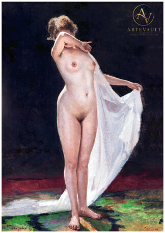 Classical oil painting, digitally restored artwork reproduction in high resolution