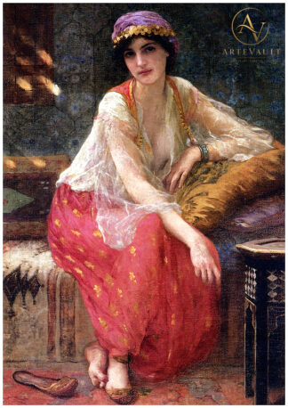 Restored classical fine art painting, high-resolution digital reproduction of a vintage artwork