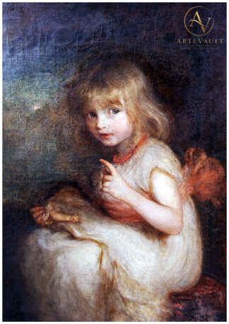 Classical oil painting, digitally restored artwork reproduction in high resolution