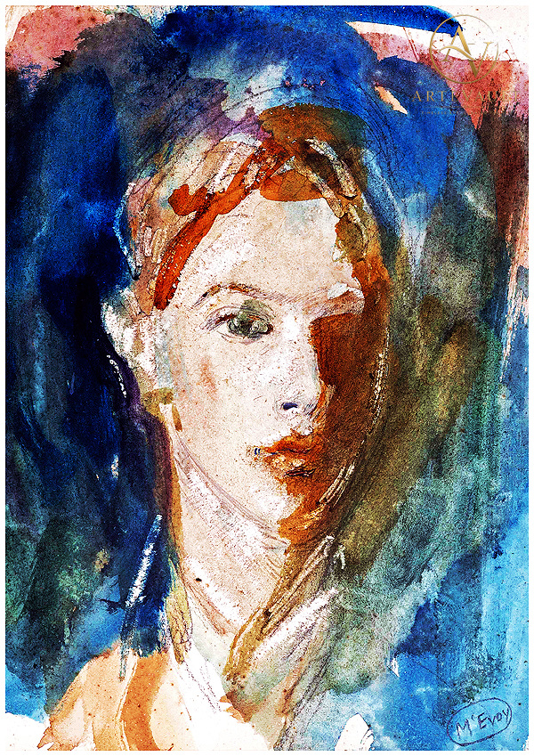 Classical oil painting, digitally restored artwork reproduction in high resolution