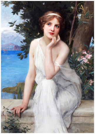 Restored classical fine art painting, high-resolution digital reproduction of a vintage artwork