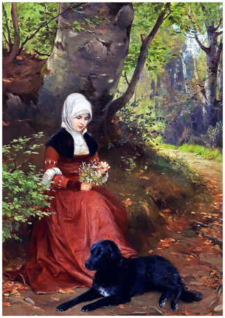 Restored classical fine art painting, high-resolution digital reproduction of a vintage artwork