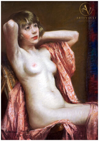 Classical oil painting, digitally restored artwork reproduction in high resolution