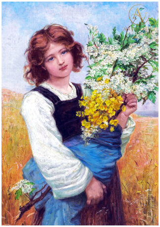 Classical oil painting, digitally restored artwork reproduction in high resolution