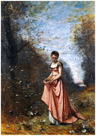 Classical oil painting, digitally restored artwork reproduction in high resolution