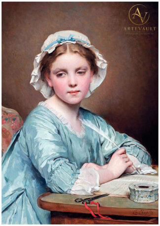 Restored classical fine art painting, high-resolution digital reproduction of a vintage artwork