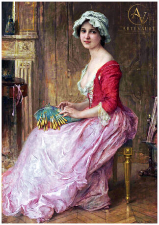 Restored classical fine art painting, high-resolution digital reproduction of a vintage artwork