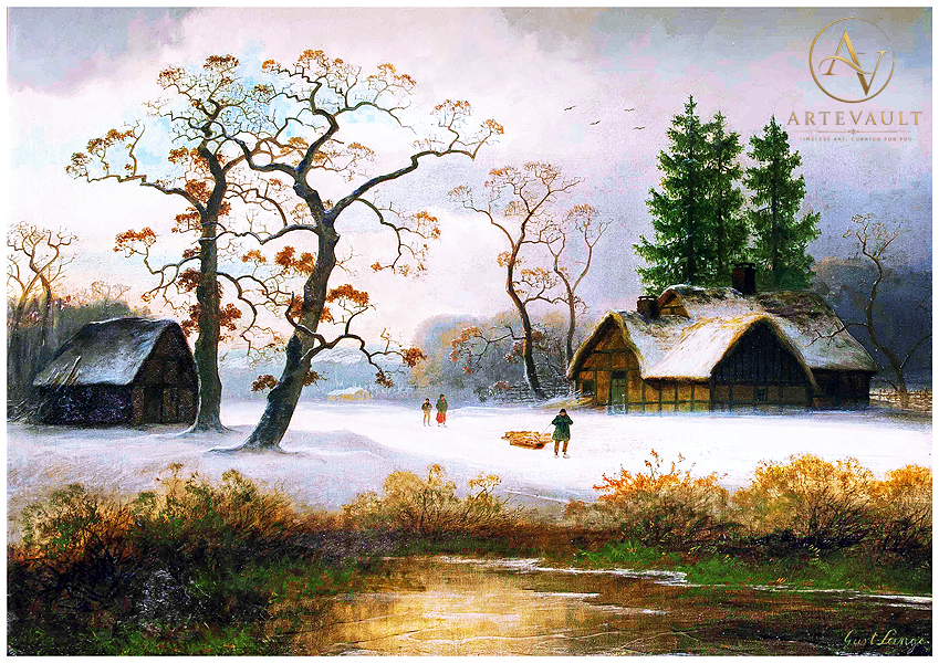 Restored classical fine art painting, high-resolution digital reproduction of a vintage artwork