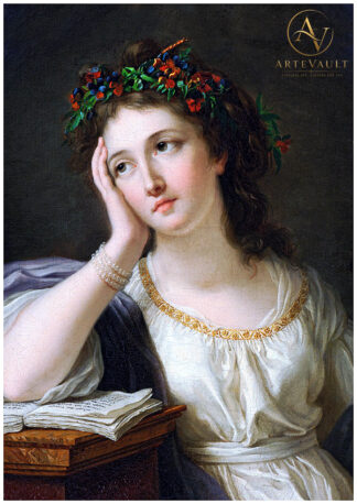 Classical oil painting, digitally restored artwork reproduction in high resolution