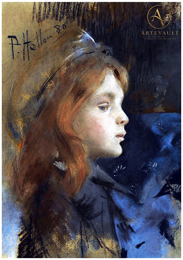 Restored classical fine art painting, high-resolution digital reproduction of a vintage artwork