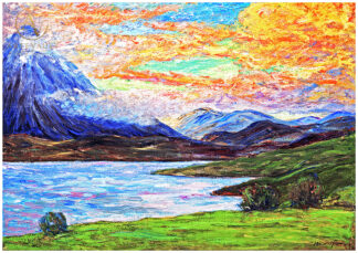 Scottish summer night landscape painting by Maxime Maufra